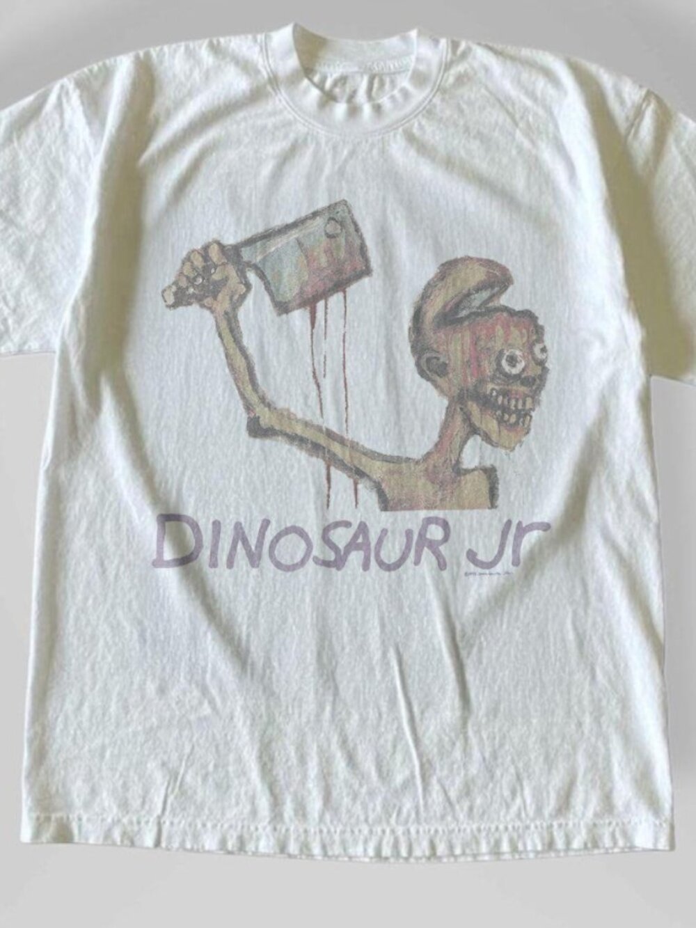 Vintage Style Dinosaur Jr Start Choppin T-Shirt White Unisex tee
